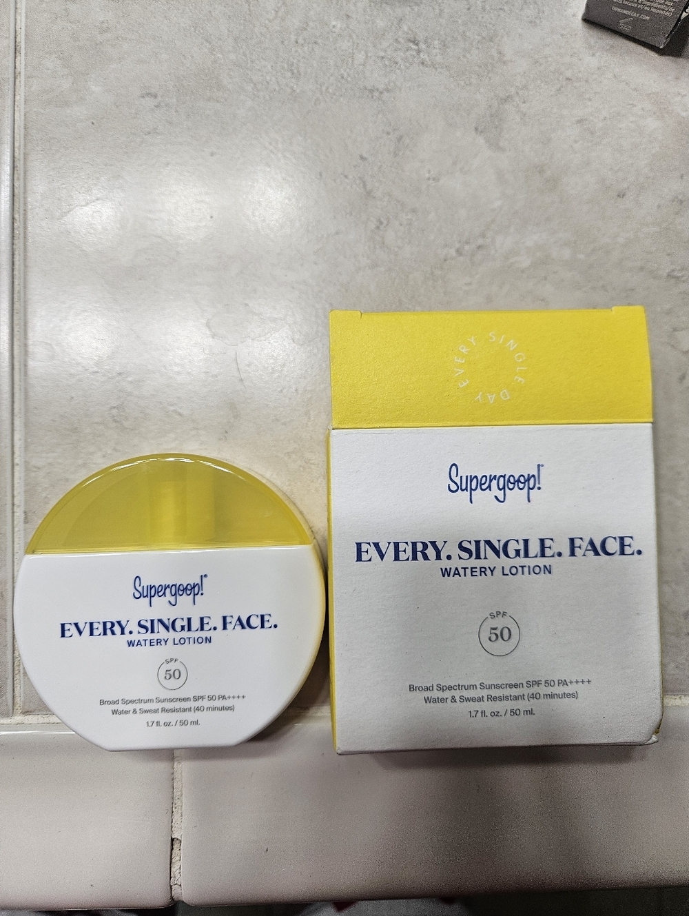 NWT Supergoop Every Single Face Watery Lotion Sunscreen